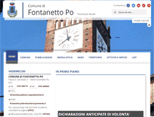 Tablet Screenshot of comune.fontanettopo.vc.it